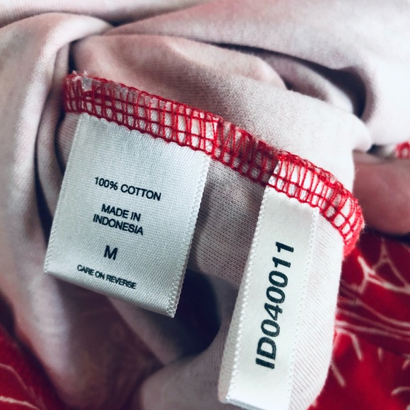 New York & Company Floral Dress Size  Medium Red White floral - Picture 4 of 5